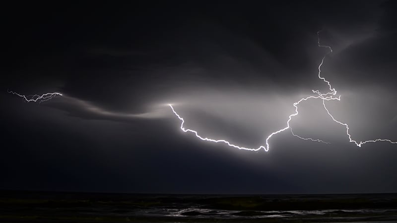 Lightning storm